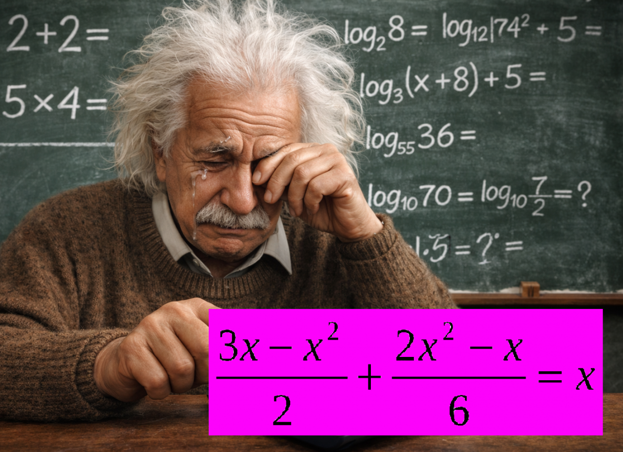 Даже взрослые в панике хватаются за калькулятор Сгенерировано ИИ