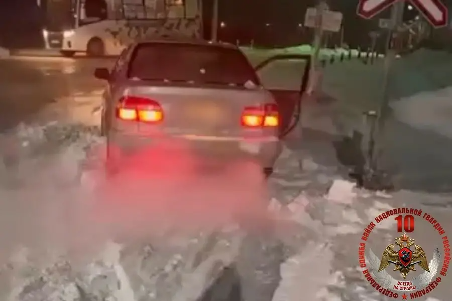 Нетрезвый водитель застрял в снегу в Благовещенске пресс-служба управления Росгвардии по Амурской области