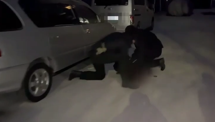 Задержание злоумышленника Кадр из видео