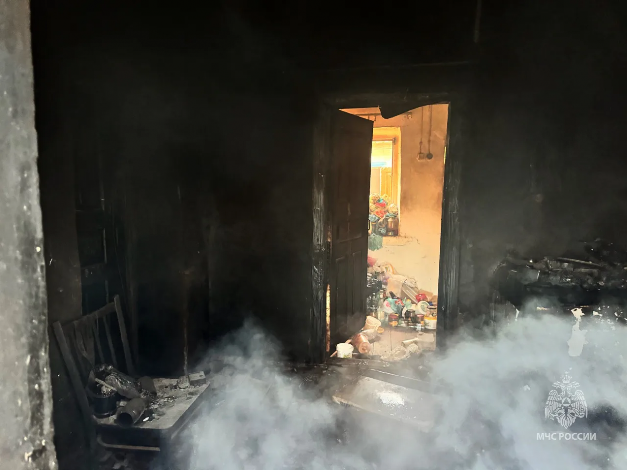 Место пожара МЧС Крыма