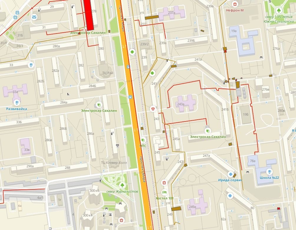 Карта пресс-служба администрации Южно-Сахалинска