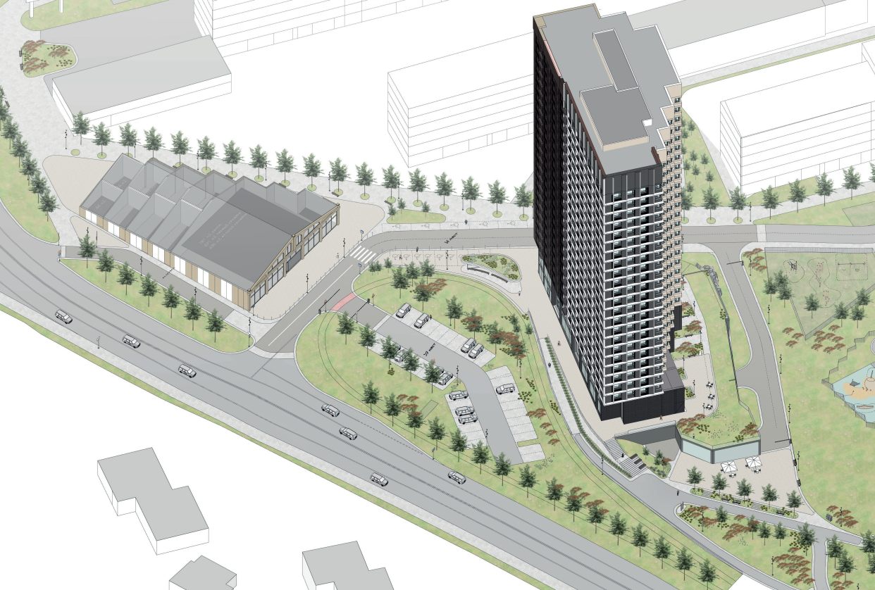 Аксонометрическая схема территории из концепции КРТ
