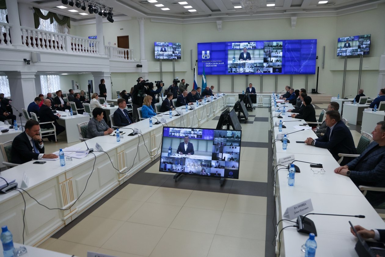 Заседание правительства Сахалинской области пресс-служба правительства Сахалинской области