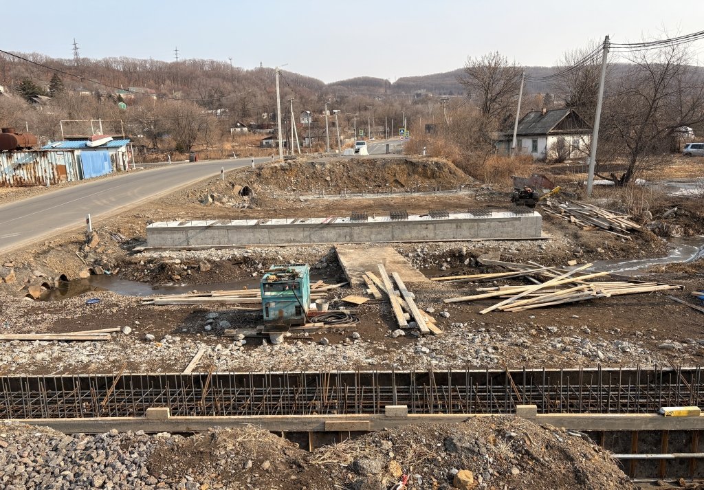 Ремонтные работы моста в Шкотово Пресс-служба правительства Приморского края