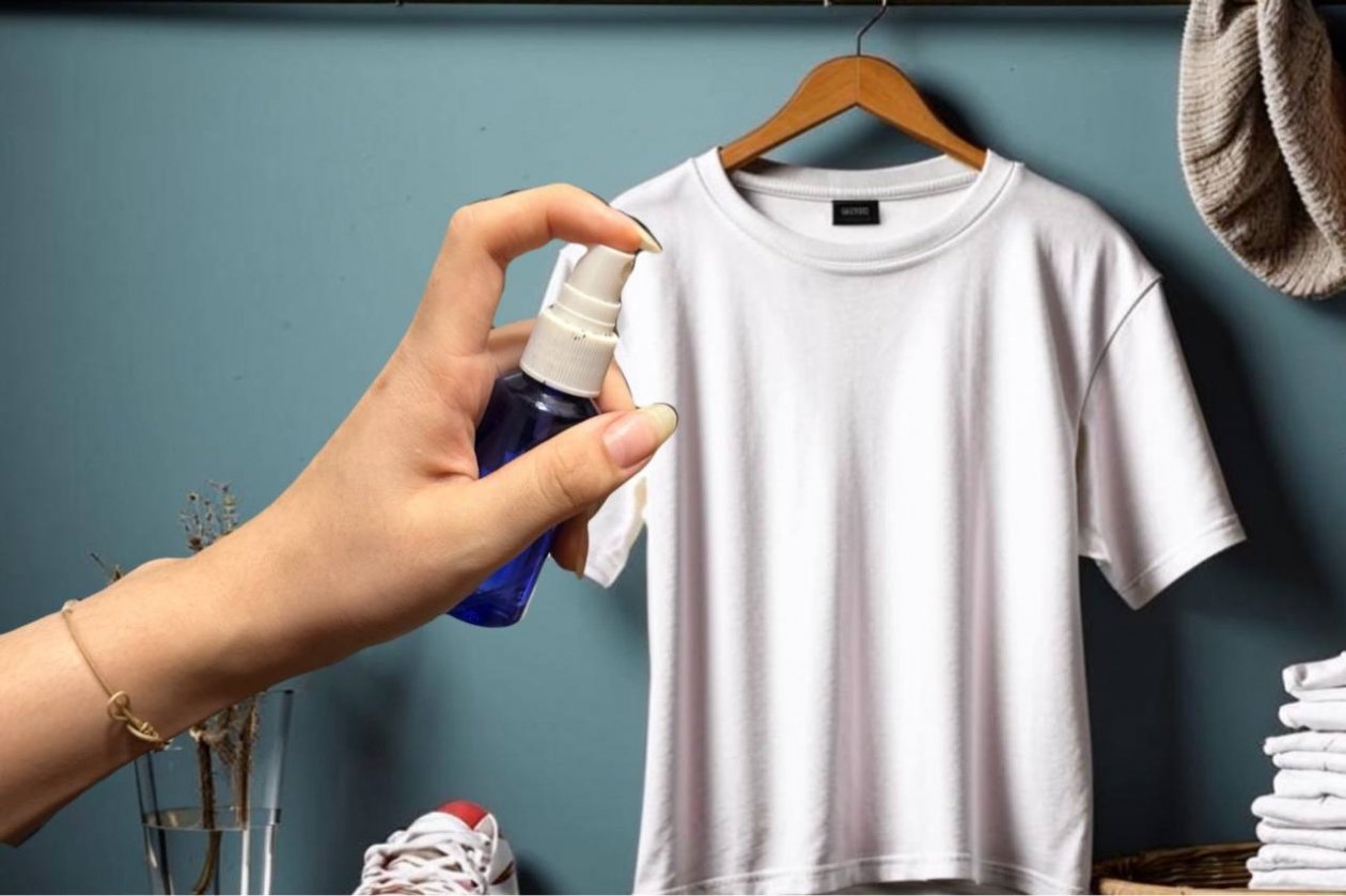 4 пшика на одежду - любая ткань станет чище вод Байкала: без стирки и гладить не нужно коллаж на основе ИИ Kandinsky (18+) и ИА KrasnodarMedia