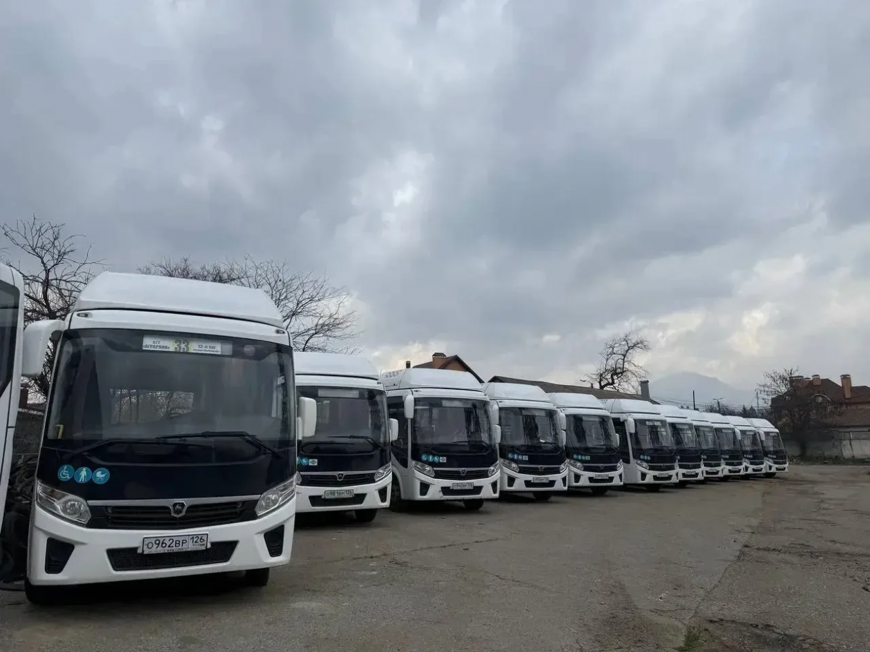 Новые автобусы выйдут на маршруты в Пятигорске Соцсети В.Владимирова