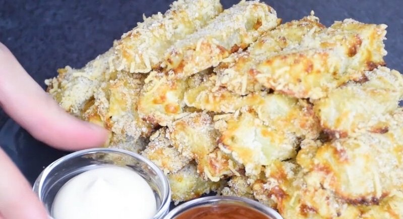 Дети не поверили, что это овощ: хрустящие палочки в сырной панировке - ни капли масла дзен-канал &quotМарина Super Food&quot (12+)