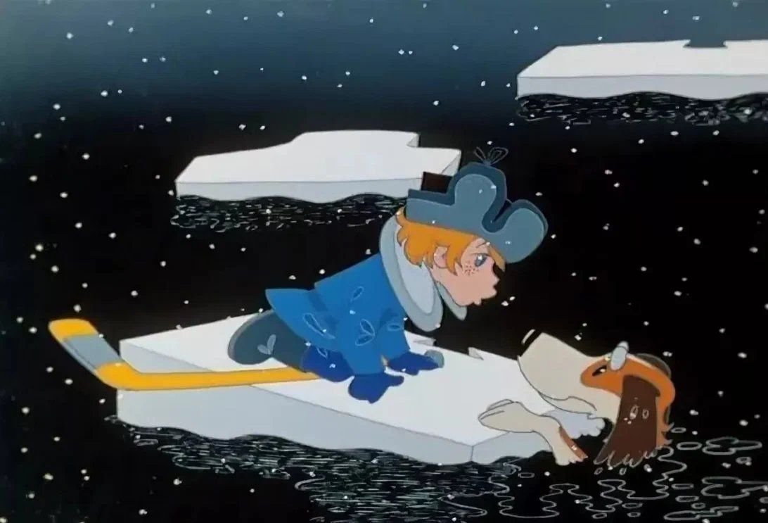 Трогательный момент кадр из мультфильма &quotВерните Рекса&quot (0+), 1975 год