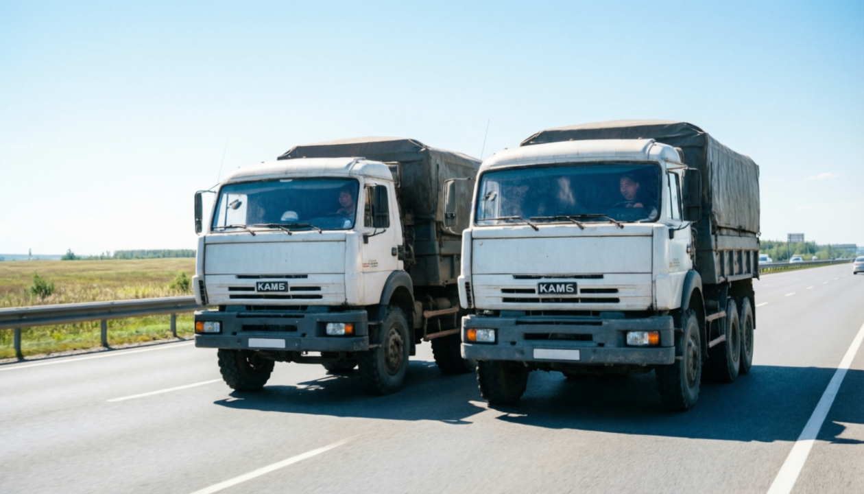 Едут &quotвпритык&quot и не дают обогнать: зачем фуры держатся друг за другом на трассе - реальные причины ИИ Qwen (18+)