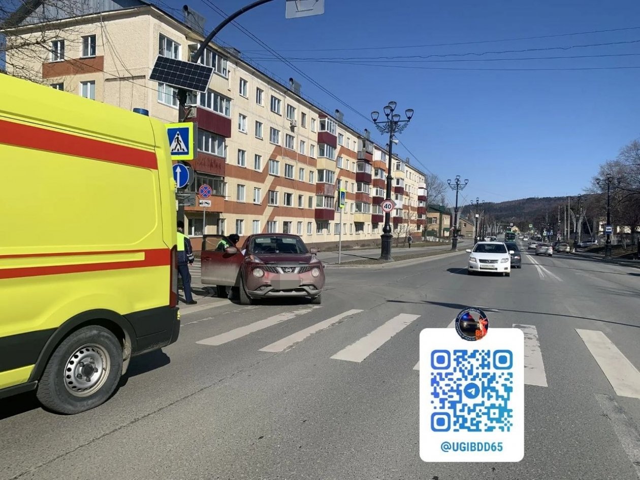 Фото с места происшествия УГИБДД УМВД России по Сахалинской области