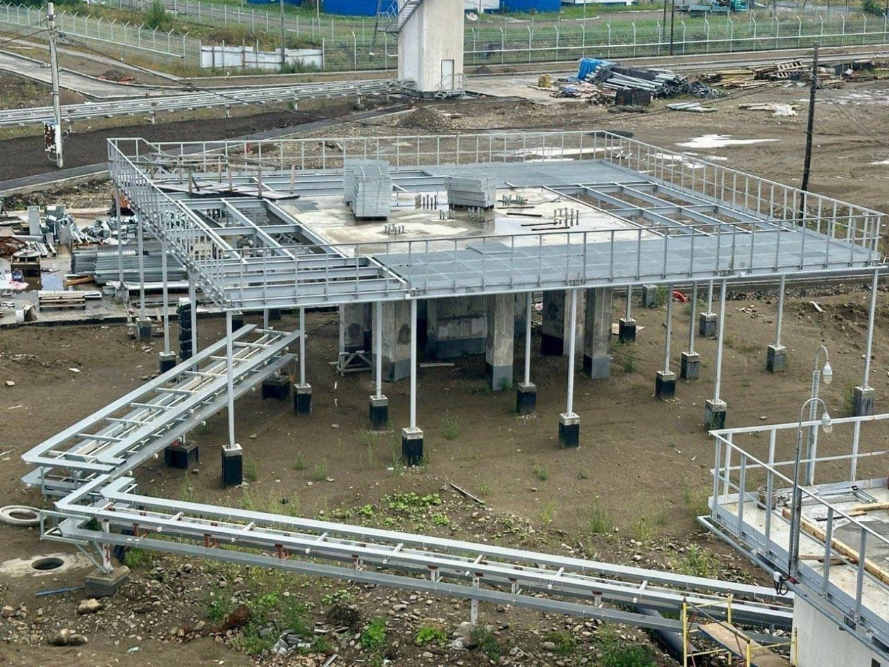 Строительство трассового измерительного пункта &quotСахалин&quot пресс-служба дирекции космодрома &quotВосточный&quot