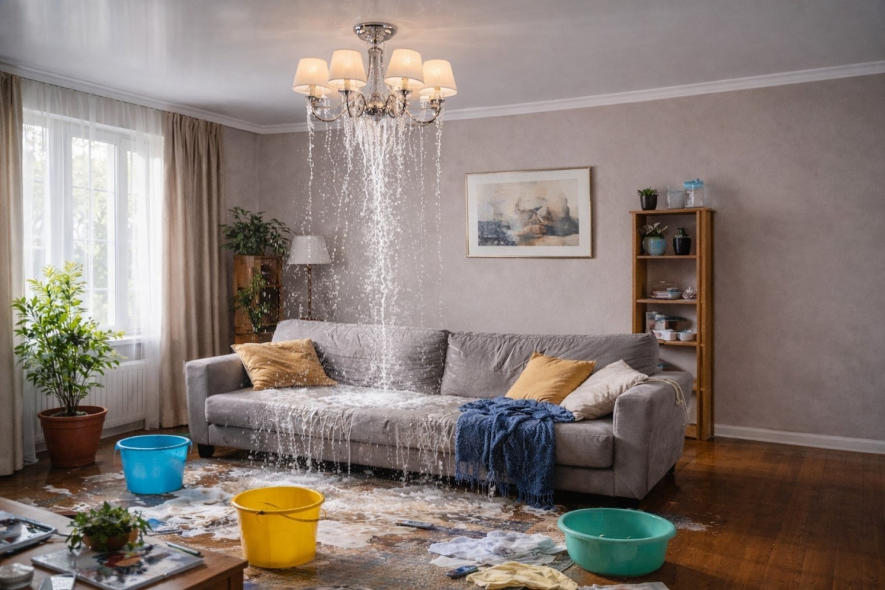 Потоп в квартире Создано при помощи ИИ