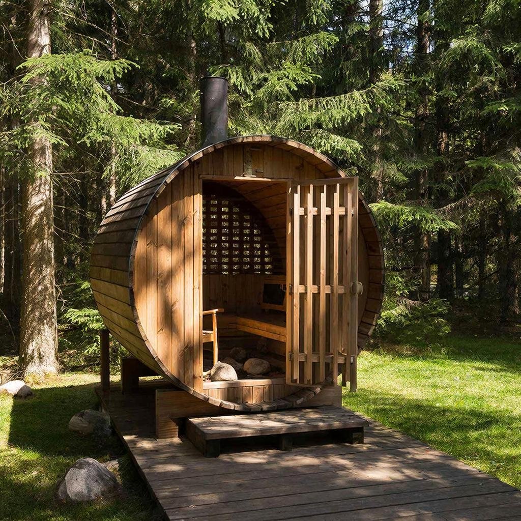 Финская баня-бочка оказалась ловушкой для жительницы Якутии сгенерировано сервисом &quotКандинский&quot (18+)