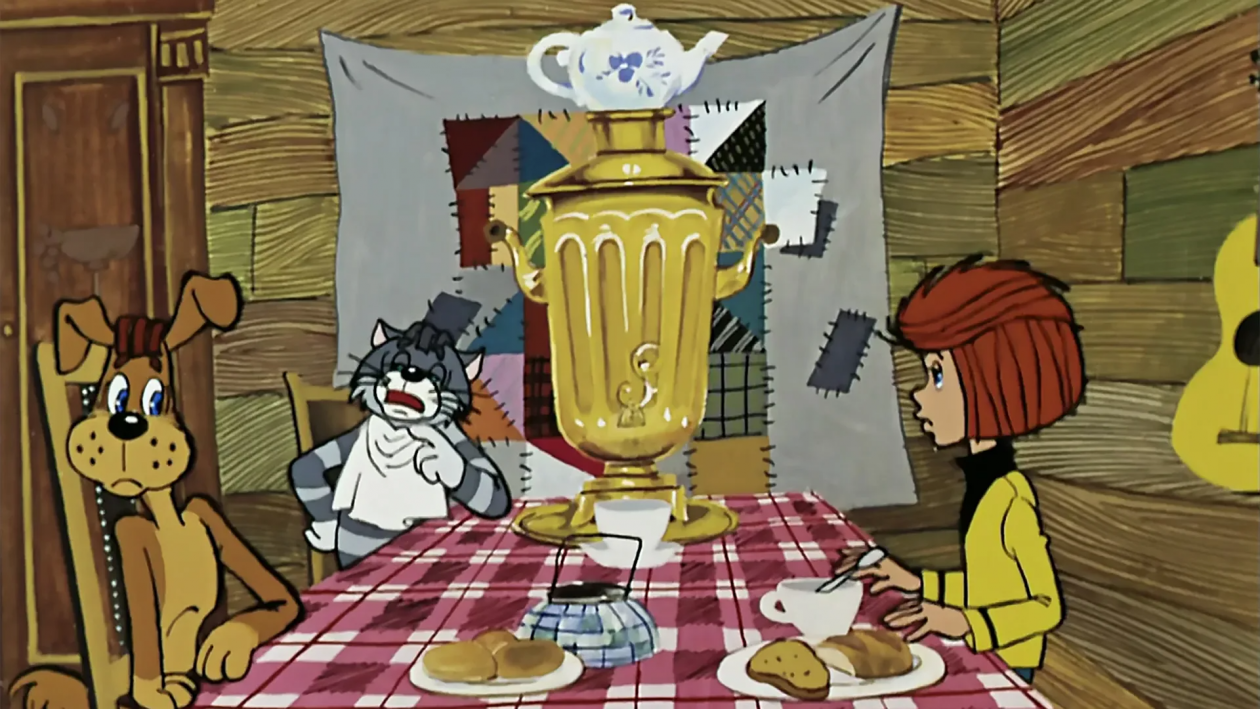 Тематическое фото кадр из мультфильма &quotТрое из Простоквашино&quot (0+), 1978 года