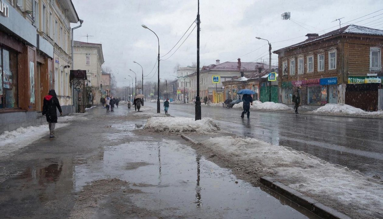 Сильный снег и минусовые температуры даже днем - погода на выходных в Иркутской области создано при помощи ИИ