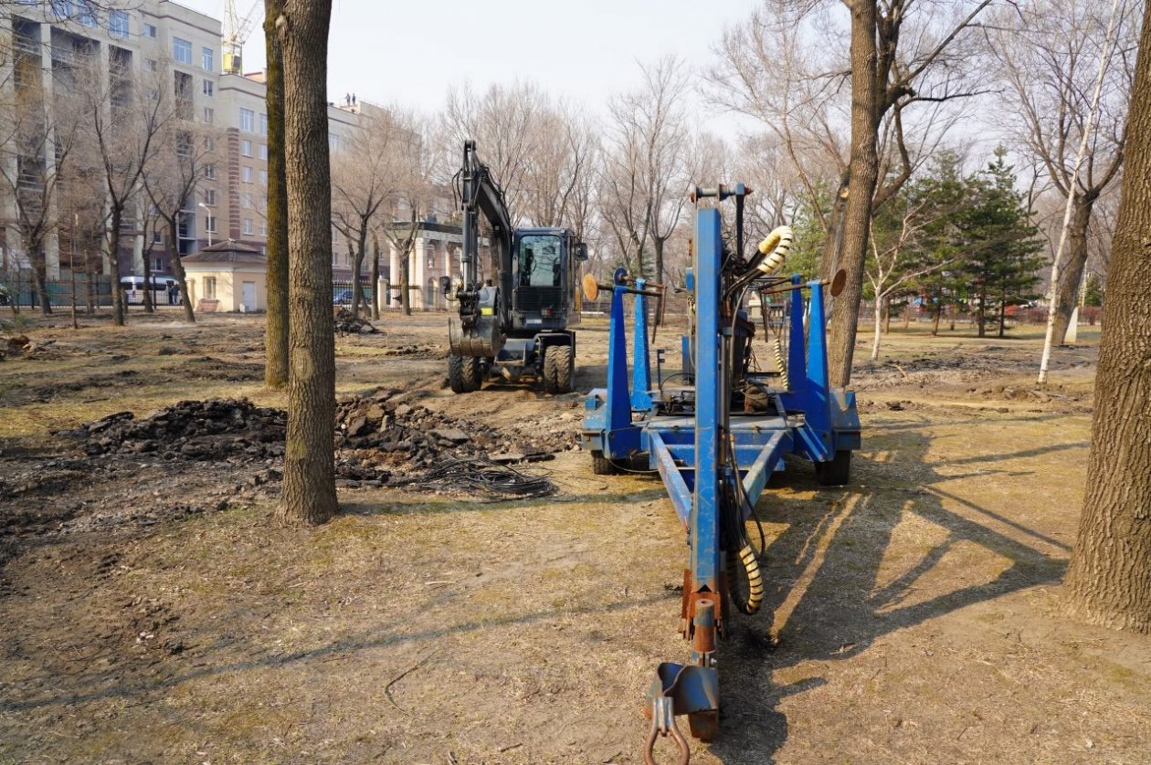В городском парке &quotДора&quot в Уссурийске обустраивают зону спокойного отдыха tg-канал (18+) администрации Уссурийска