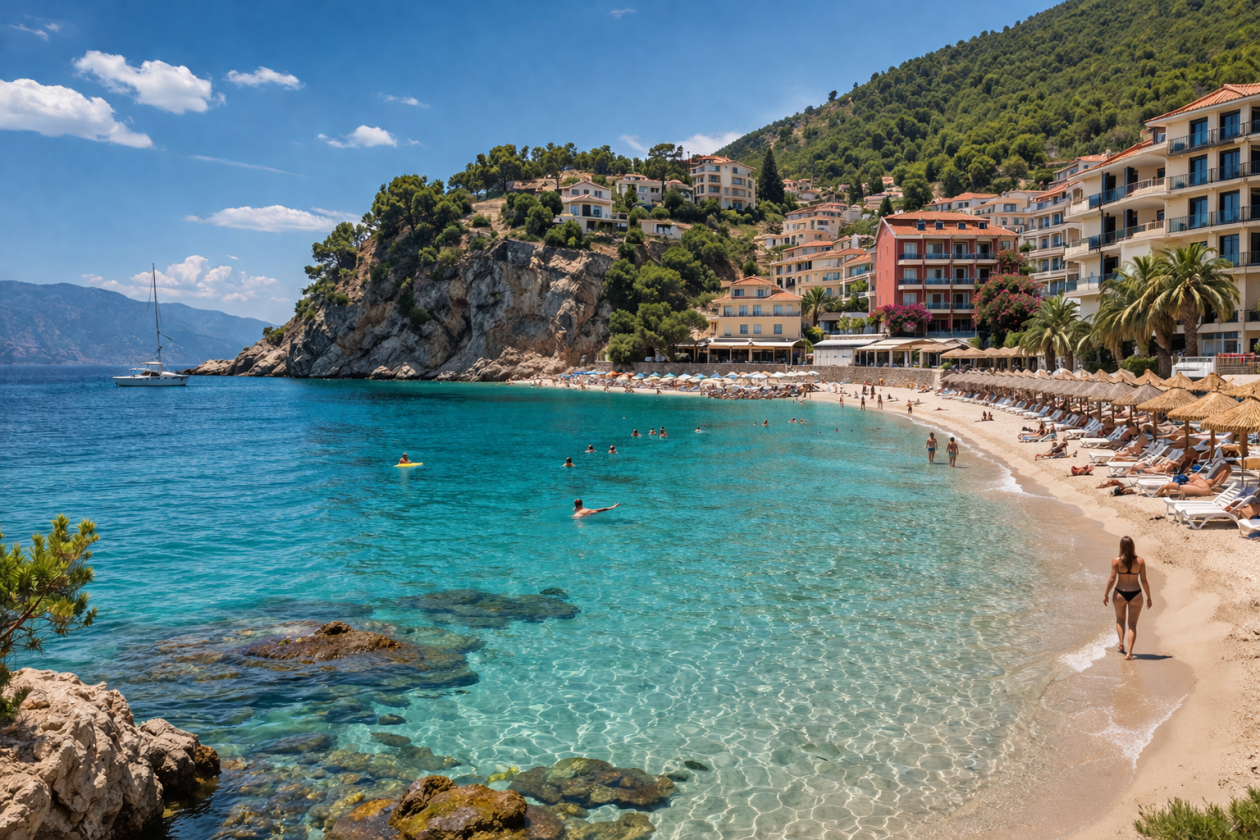 Курорт с идеальной водой и адекватными ценами Создано при помощи ИИ