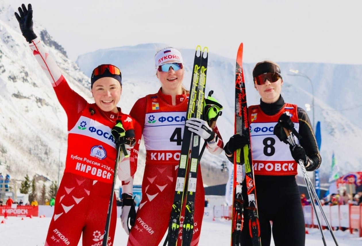 Призеры финала Кубка России в спринте коньковым стилем пресс-служба министерства спорта Сахалинской области