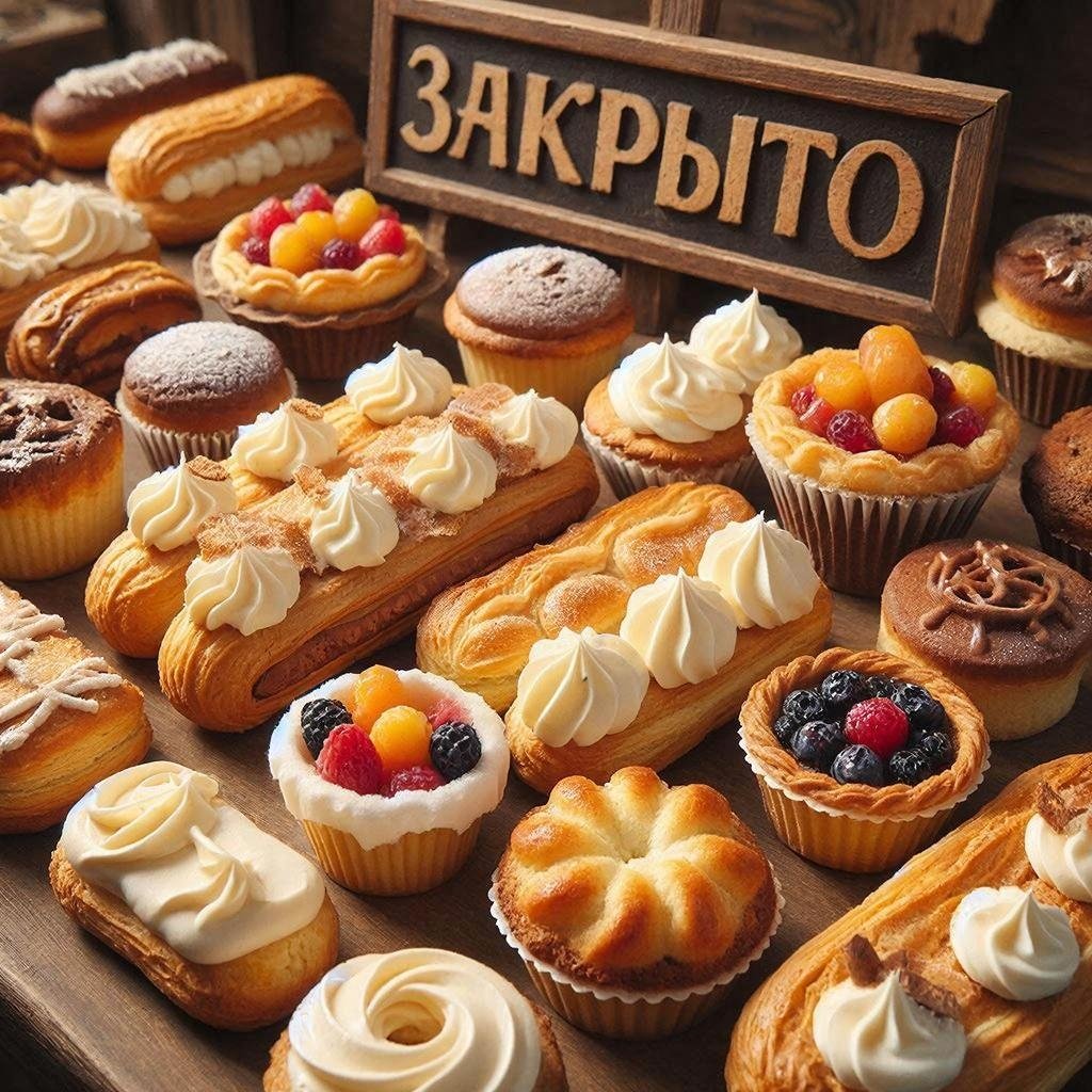 Сладости создано при помощи ИИ