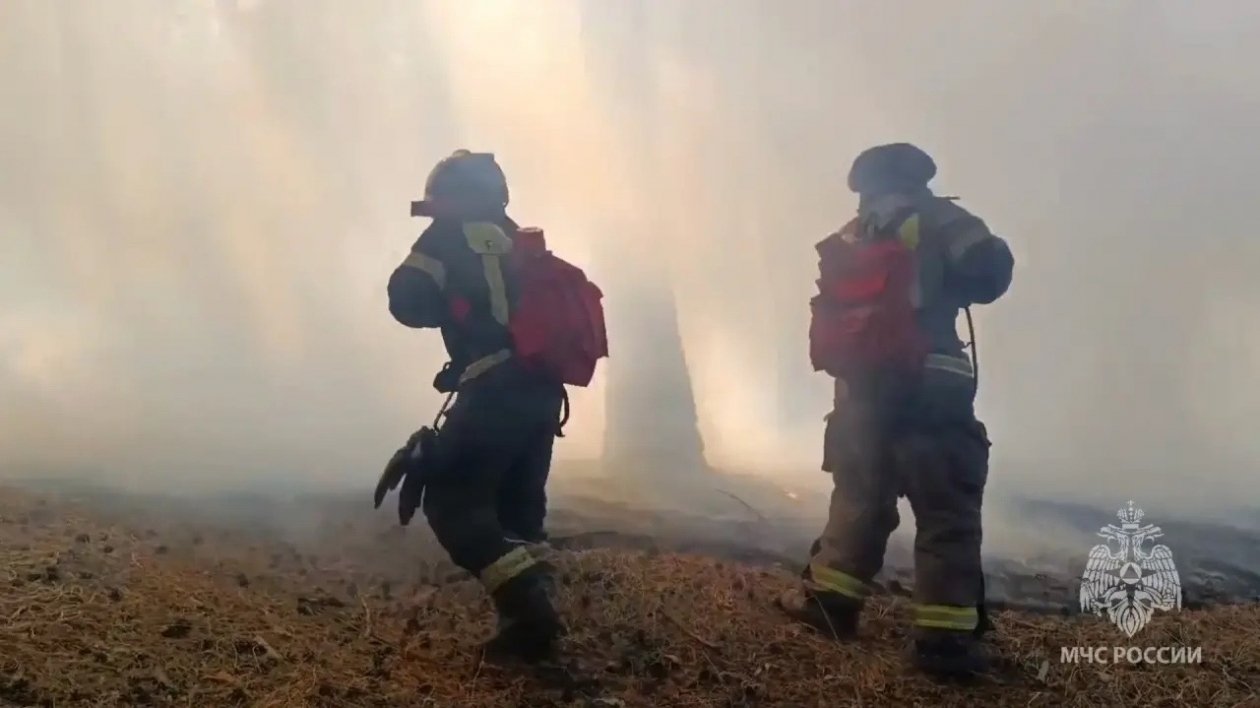 Пожар МЧС Забайкалья