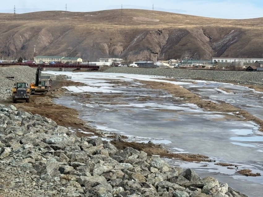 Дамба в посёлке Чернышевск пресс-служба Росводресурсов