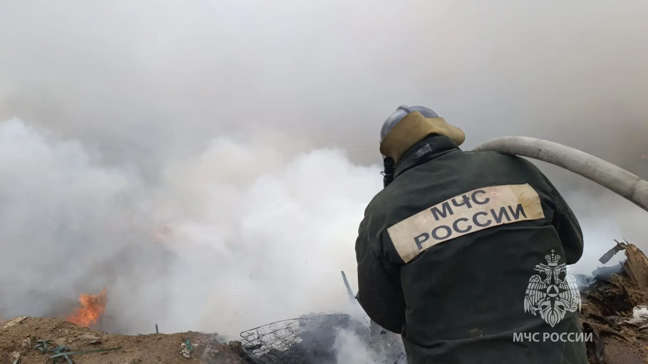 Пожар ГУ МЧС России по Забайкалью