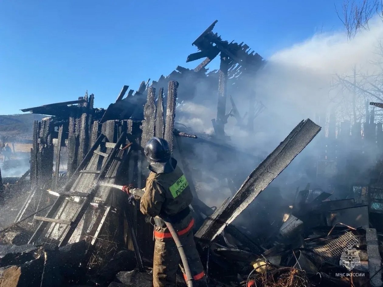 Пожар МЧС Забайкалья