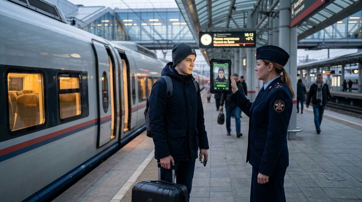 В поезд теперь можно сесть без паспорта - используйте биометрические данные создано с помощью нейросети