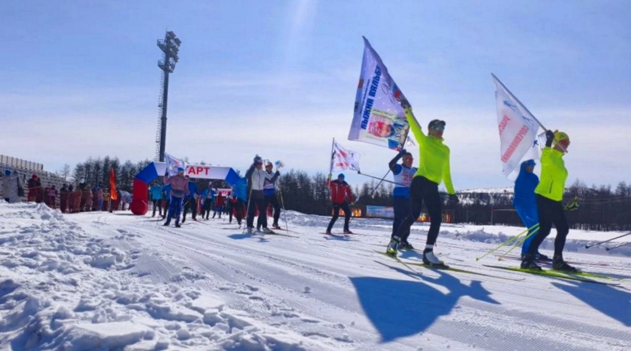 Открытие универсального лыжного стадиона Тихрыбком