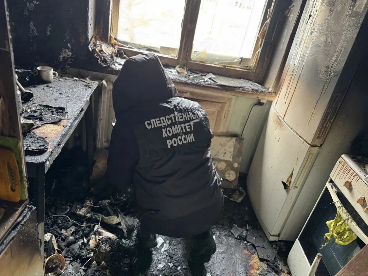 Кадры с места смертельного пожара в Петропавловске-Камчатском СУ СК России по Камчатскому краю