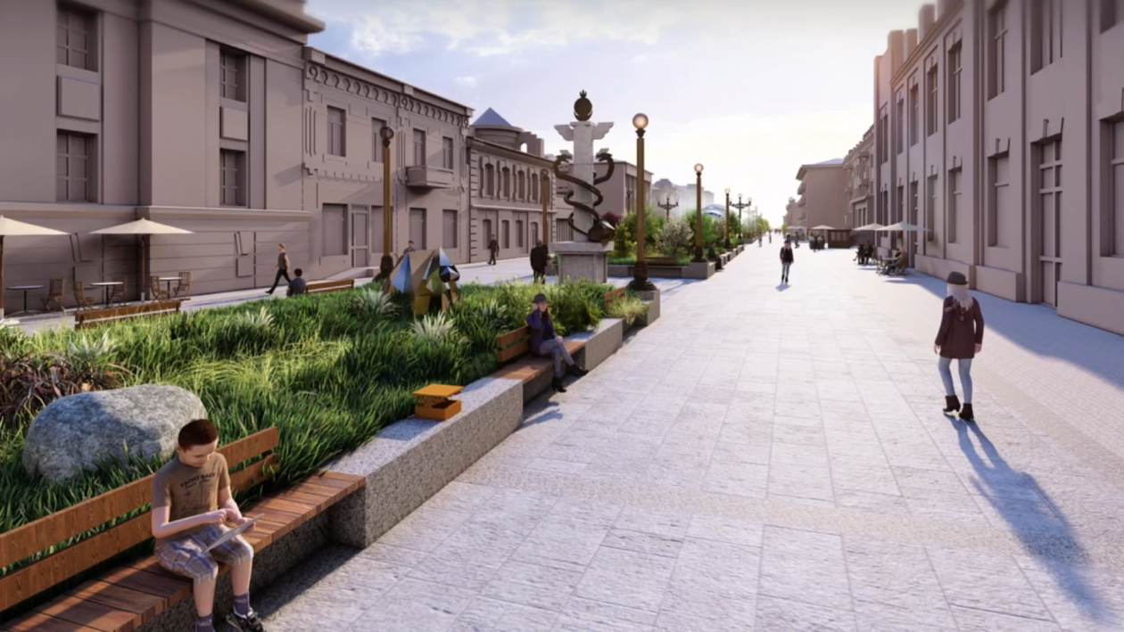 На Арбате в Улан-Удэ появится &quotзелёная река&quot администрация г. Улан-Удэ