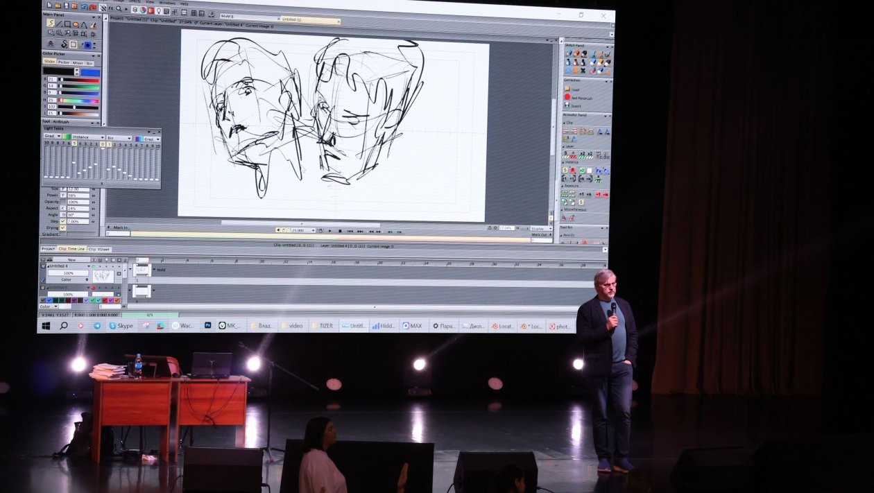 Творческая встреча с мультипликатором Сергеем Антоновым в Уссурийске Александр Шепырев, ИА UssurMedia