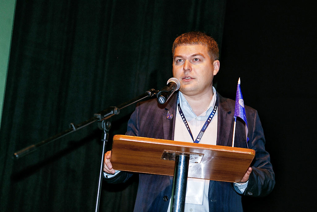 Генеральный директор группы компаний "Эколос" Александр Степанов, Фото с места события собственное