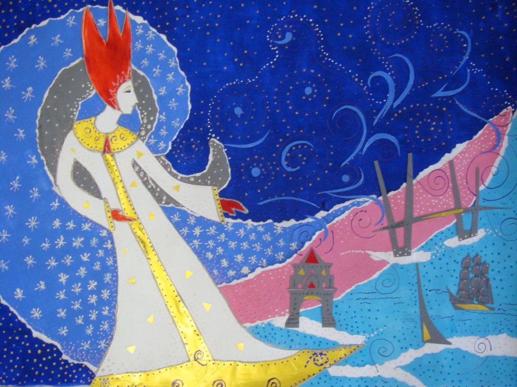 Рисунок к произведению снежная королева. Выставка Снежная Королева.