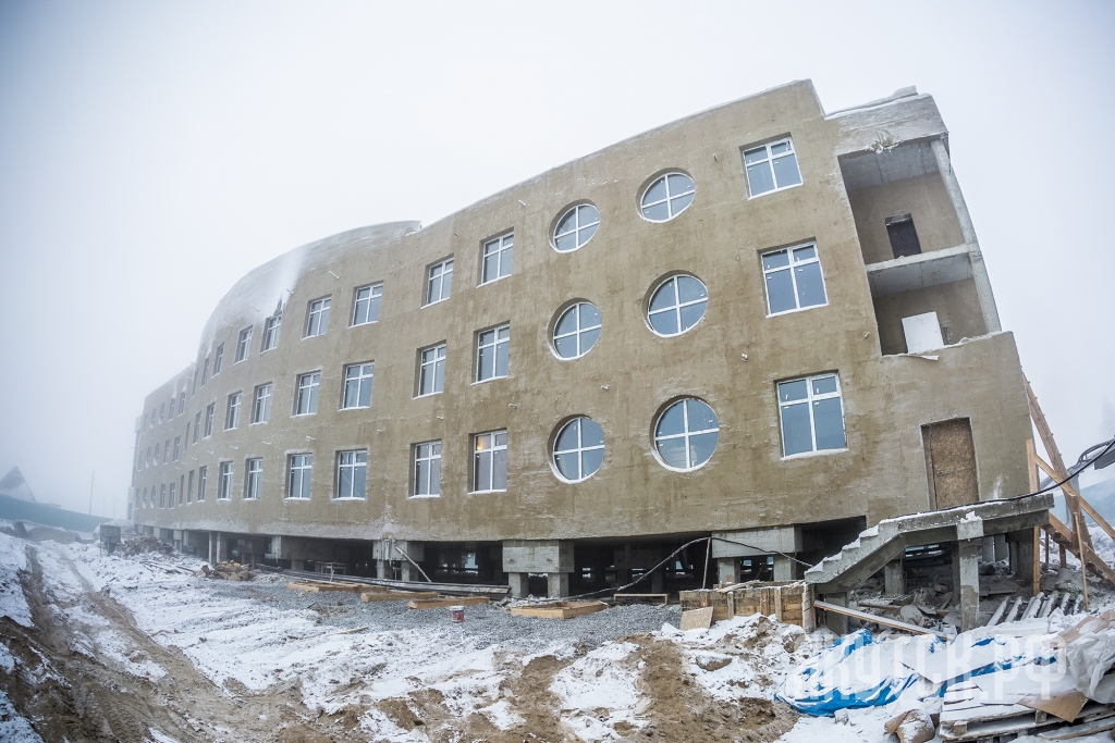 Строительство детсада в Якутске отстает от графика из-за изменений в проекте , Фото с места события из других источников