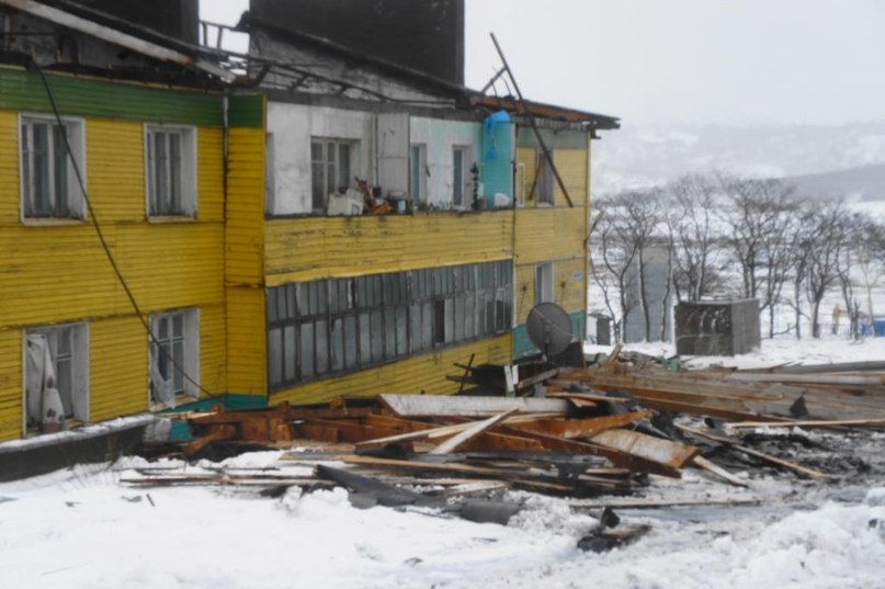 Последствия циклона в поселке Крабовое, Фото с места события из других источников