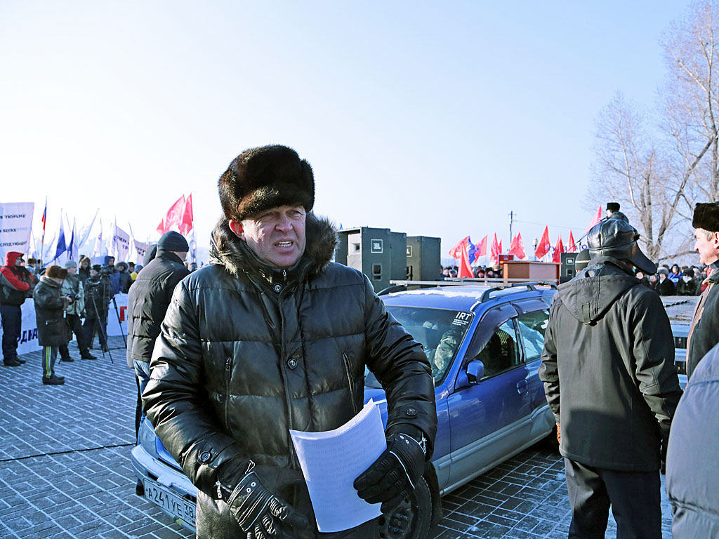 Алексей Красноштанов на митинге 1 декабря, Фото с места события собственное