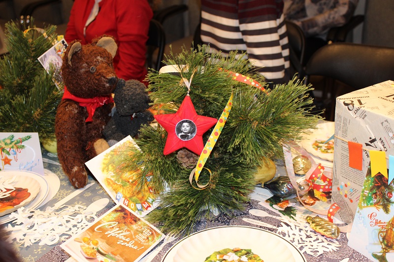 Новогодний декор стола, Фото с места события собственное