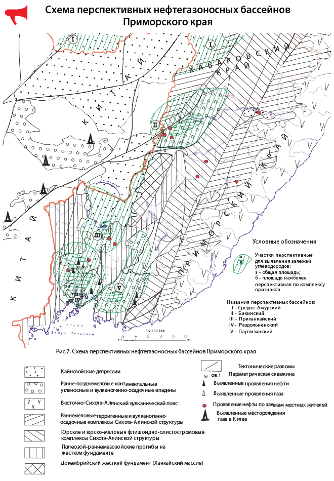 Карта полезных ископаемых приморского края подробная
