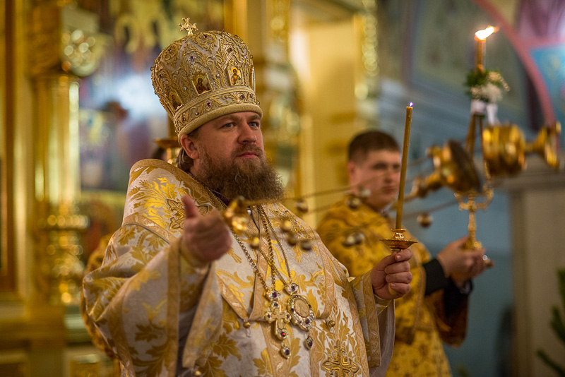 Рождественское богослужение в главном храме Колымы. 7 января, Фото с места события собственное