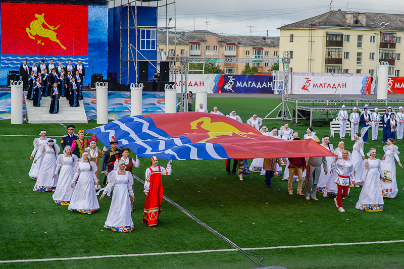 На день рождения города магаданцам подарили необычное шоу. 19 июля, Фото с места события собственное