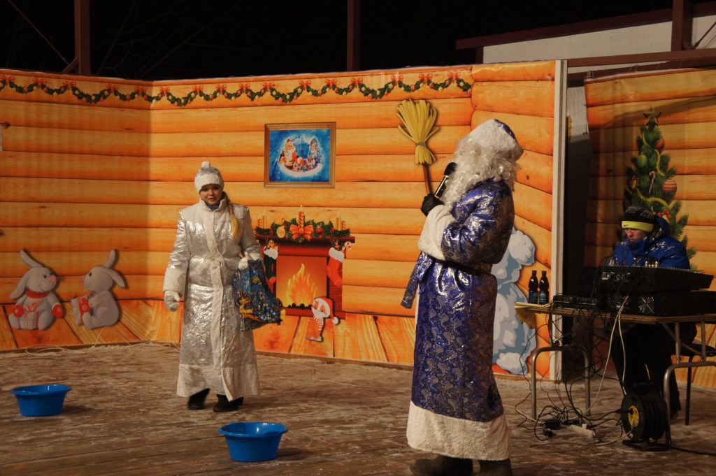 В новогоднюю ночь в парке, Фото с места события собственное