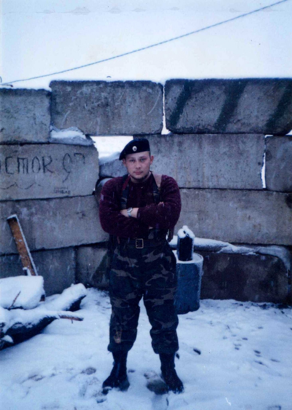 Первой учебной командировкой Алексея Ромашкова оказалась поездка в Чечню в феврале 1996 года, Фото с места события из других источников