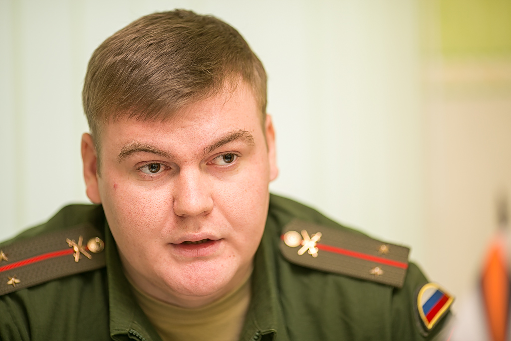 вр.и.о начальника пункта отбора на военную службу по контракту Александр Наумов, Фото с места события собственное