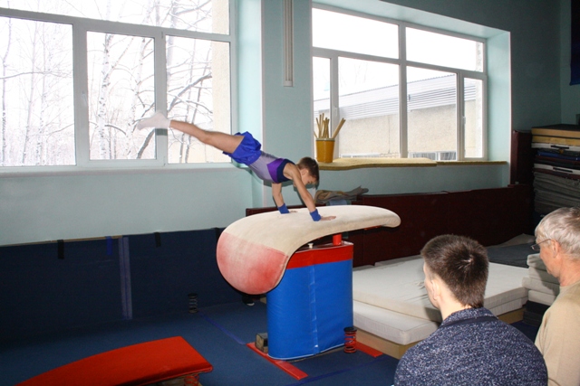 Опорный прыжок, Фото с места события собственное