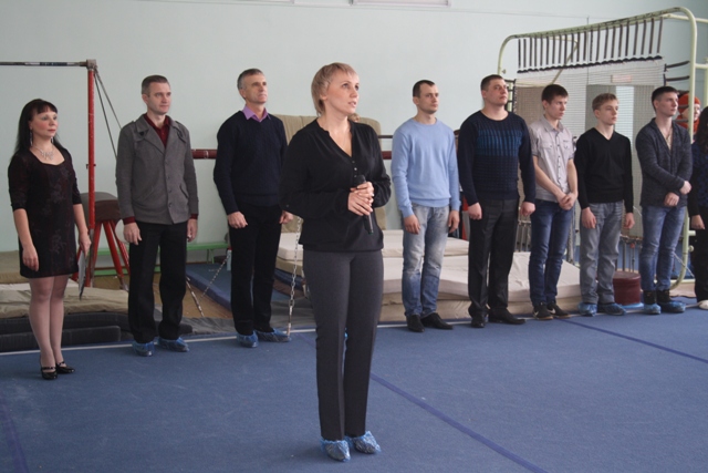 Участников соревнований приветствовала Мария Ковтун, Фото с места события собственное