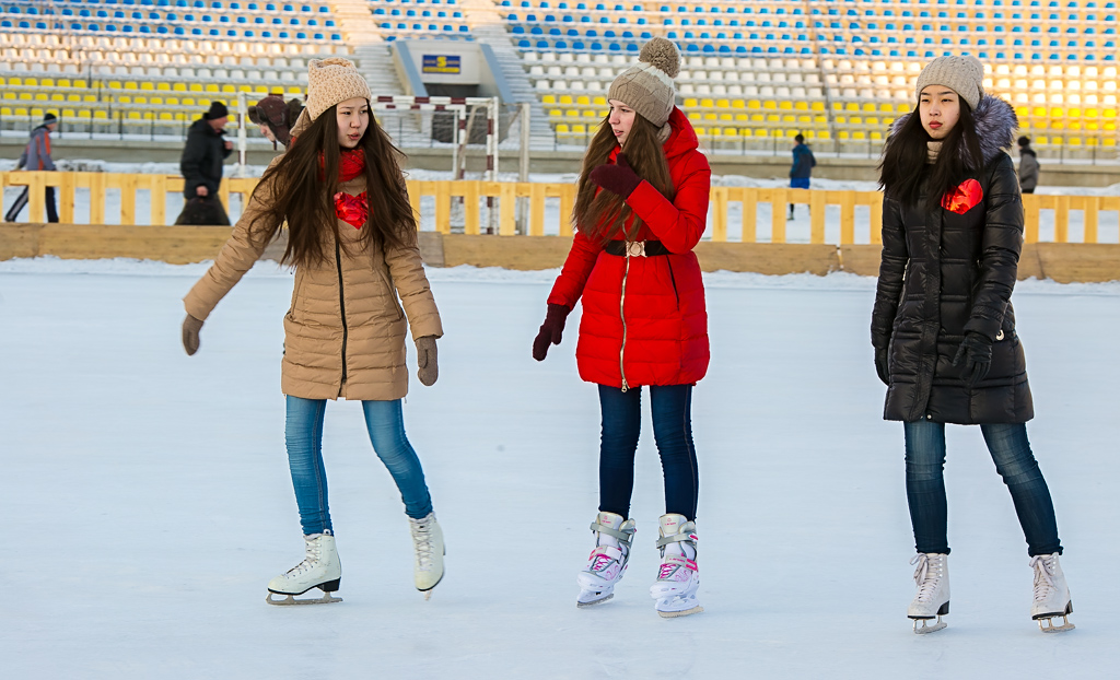 Жители Улан-Удэ признались городу в любви накануне Дня святого Валентина, Фото с места события собственное