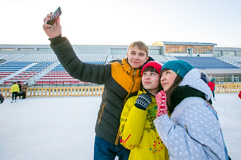 Жители Улан-Удэ признались городу в любви накануне Дня святого Валентина, Фото с места события собственное