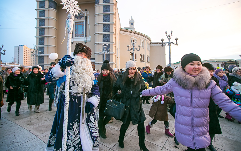 Казачий Дед Мороз, Фото с места события собственное