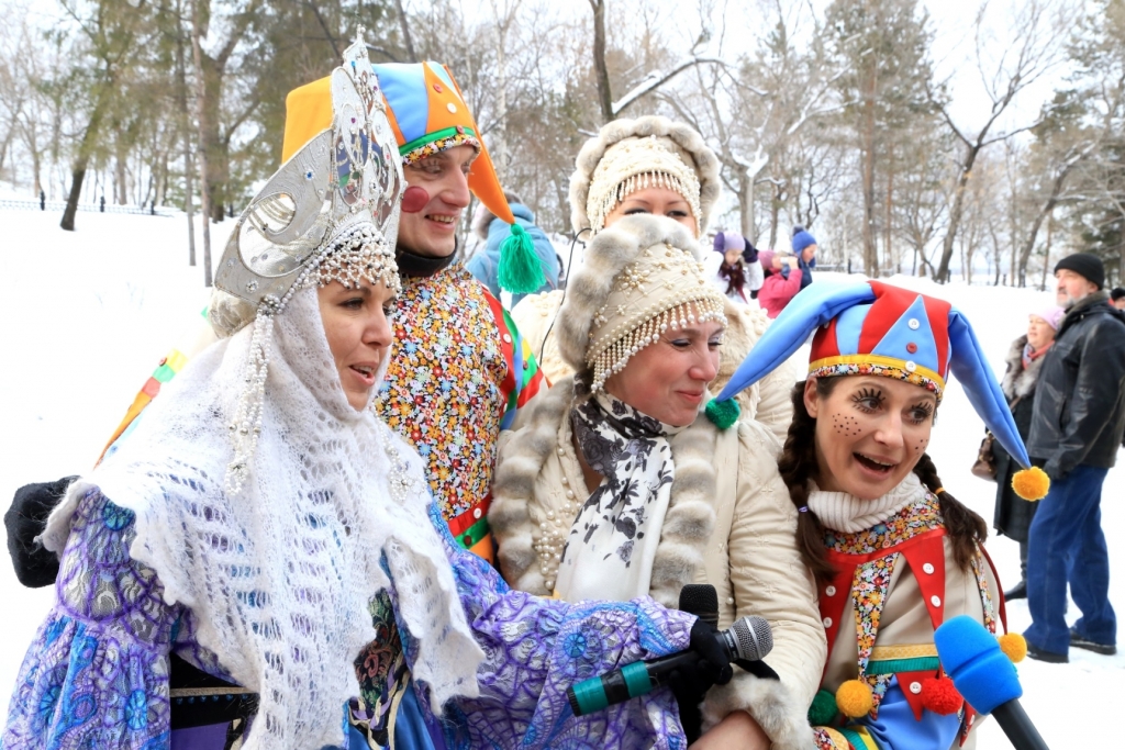 Масленичное веселье началось в Хабаровске, Фото с места события собственное